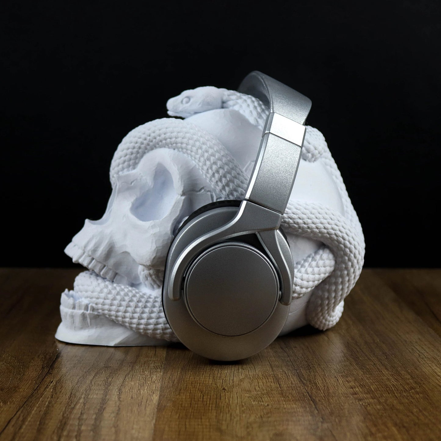 š Venomous Vibes Skull Headphone Stand | Gothic Desk Decor | 3D Printed In Multiple Color Options