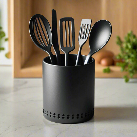 π΄ Modern Kitchen Utensil Holder β Sleek, Ventilated Storage for Culinary Essentials