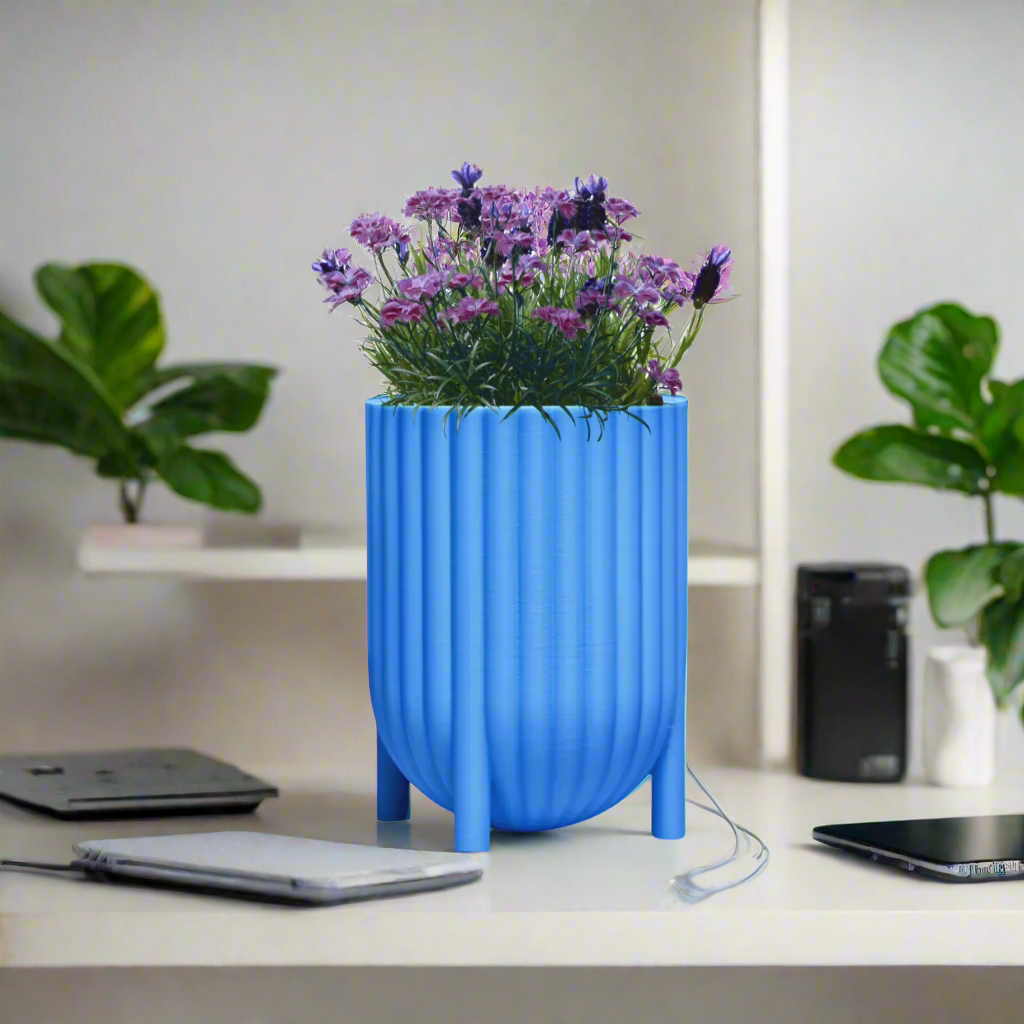 πΏ Large Ribbed Planter β Stylish & Functional for Your Favorite Plants 3D Printed In Multiple Color Options