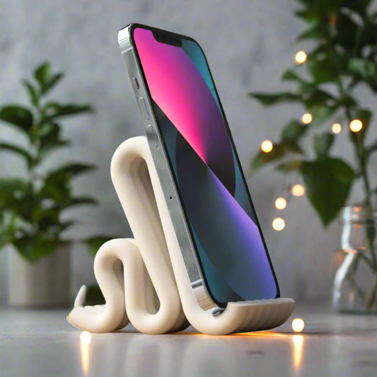 📱 Minimalist Phone Stand – Sleek Support for Everyday Ease 3D Printed In Multiple Color Options