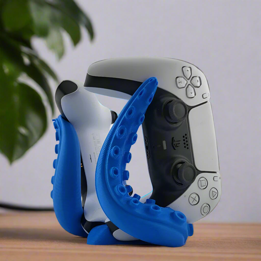 🐙 PS5 Double Controller Vertical Tentacle Stand – Bold & Functional Display  3D Printed In Multiple Color Options🎮