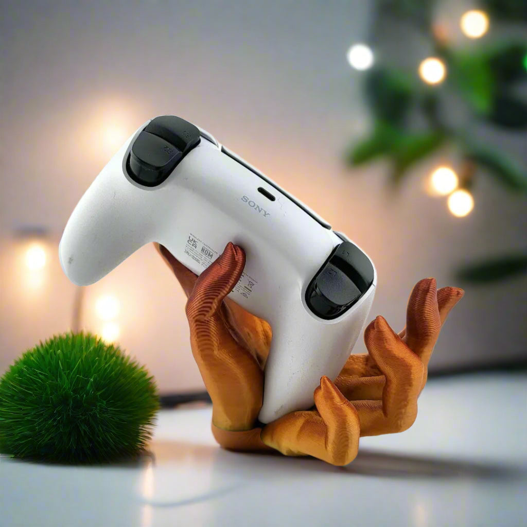 🧟 Zombie Hand PS5 Controller Stand – Creepy & Functional Gaming Decor 3D Printed In Multiple Color Options🎮
