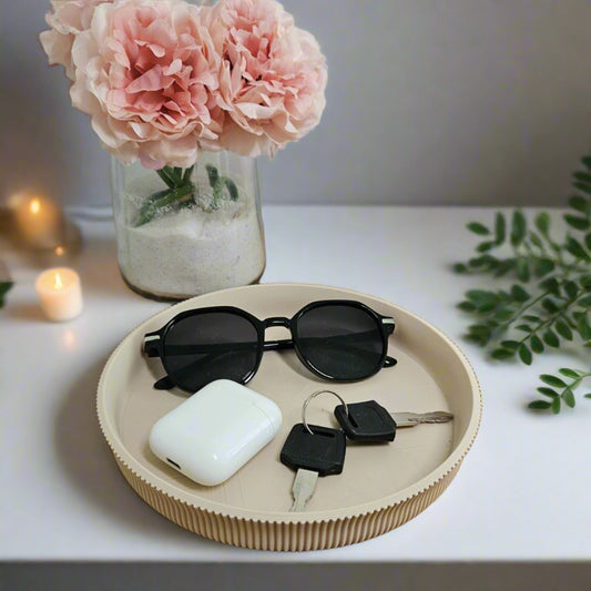 🗝️ Textured Catch-All Tray – Modern Storage with Stylish Detail  3D Printed In Multiple Color Options 🔑