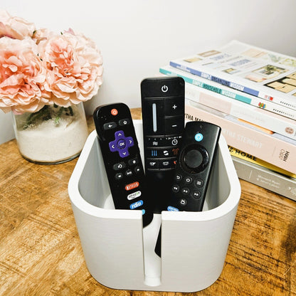 Modern Large Multiple Remote Control Holder, Home Decor | 56 Color Options | 3D Printed