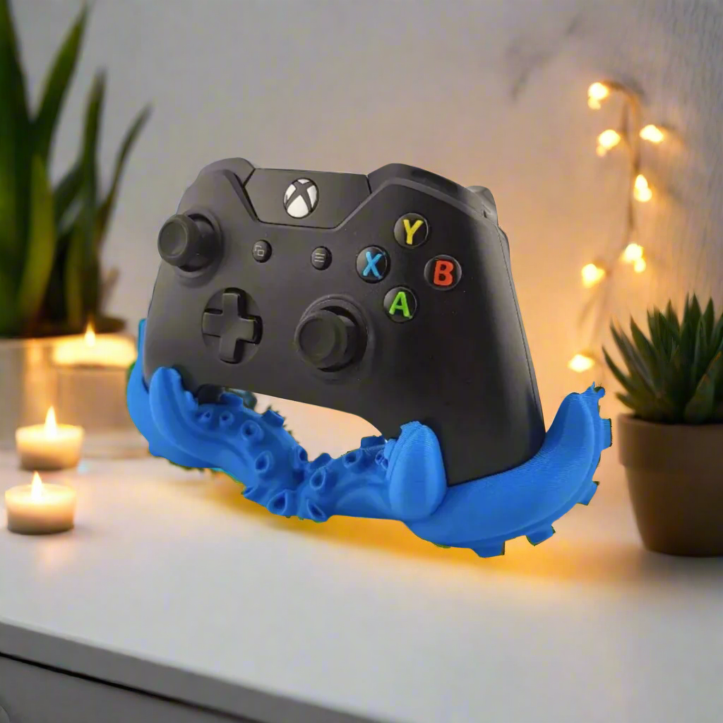 🐙 Horizontal Octopus Tentacle Xbx Controller Stand – Unique Gaming Display | Customizable | 50+ Colors | 3D Printed