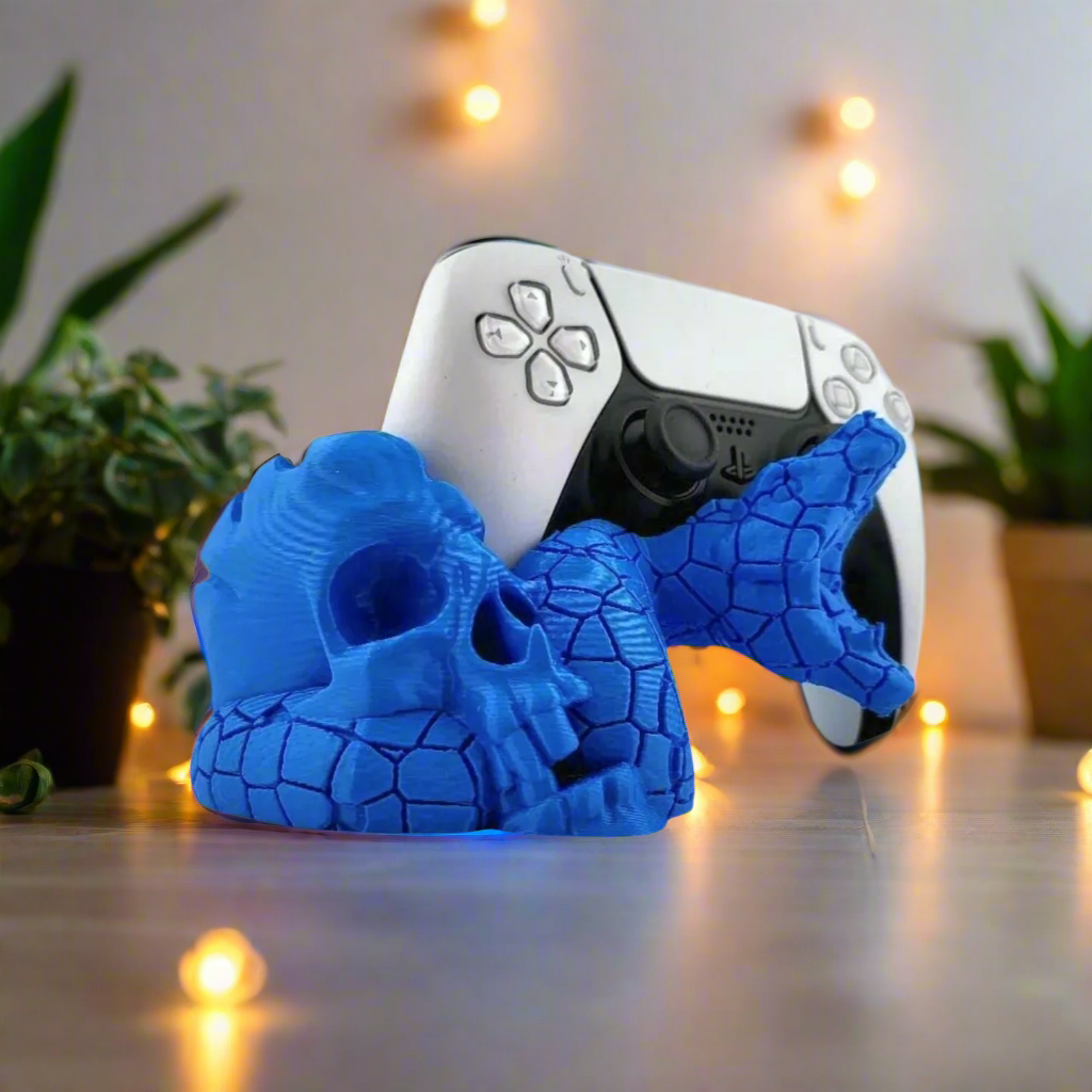🐍 Snake Skull PS5 Controller Stand – Bold & Gothic Gaming Display 3D Printed In Multiple Color Options🎮