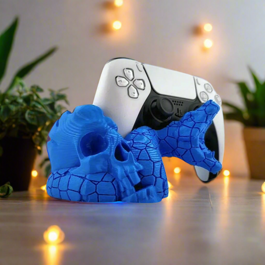 🐍 Snake Skull PS5 Controller Stand – Bold & Gothic Gaming Display 3D Printed In Multiple Color Options🎮