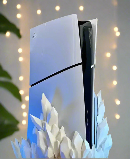 💎 Crystal Dock – Elegant Stand for PS5 Slim Disk Edition 3D Printed In Multiple Color Options🎮