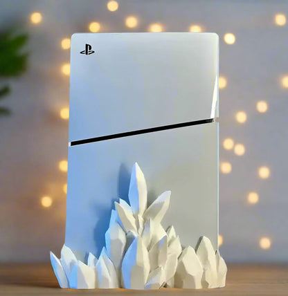 💎 Crystal Dock – Elegant Stand for PS5 Slim Digital Edition🎮 | 50+ Colors | 3D Printed