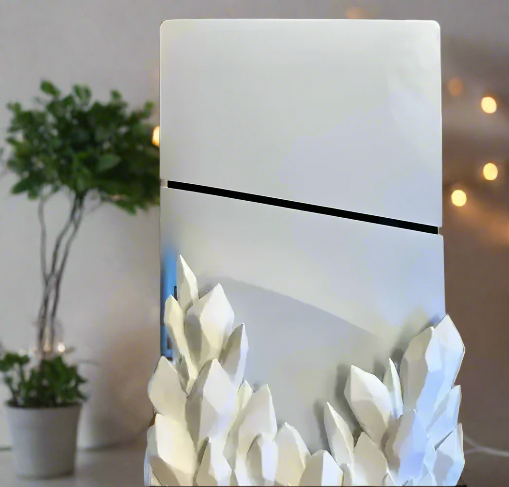 💎 Crystal Dock – Elegant Stand for PS5 Slim Digital Edition🎮 | 50+ Colors | 3D Printed