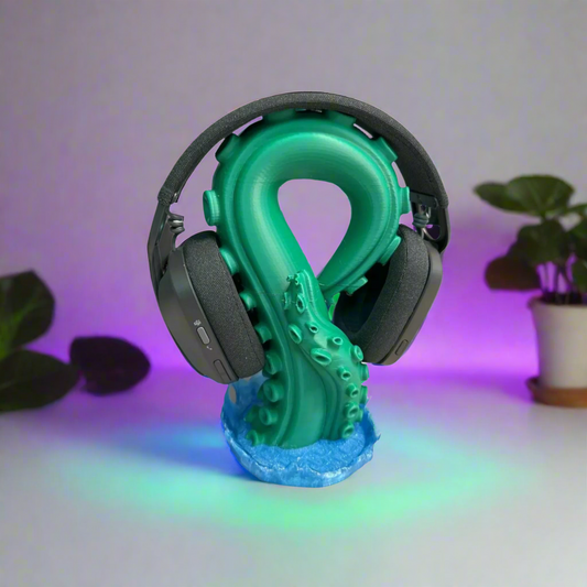 🌊 Ocean’s Embrace Headphone Stand | Geeky Desk Treasure | One-of-a-Kind Organizer In Multiple Color Options 🎧🐚
