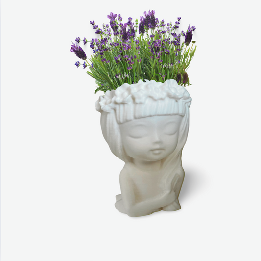 🌸 Flower Girl Statue Planter – Elegant Decor for Home & Garden | Customizable | 50+ Colors | 3D Printed