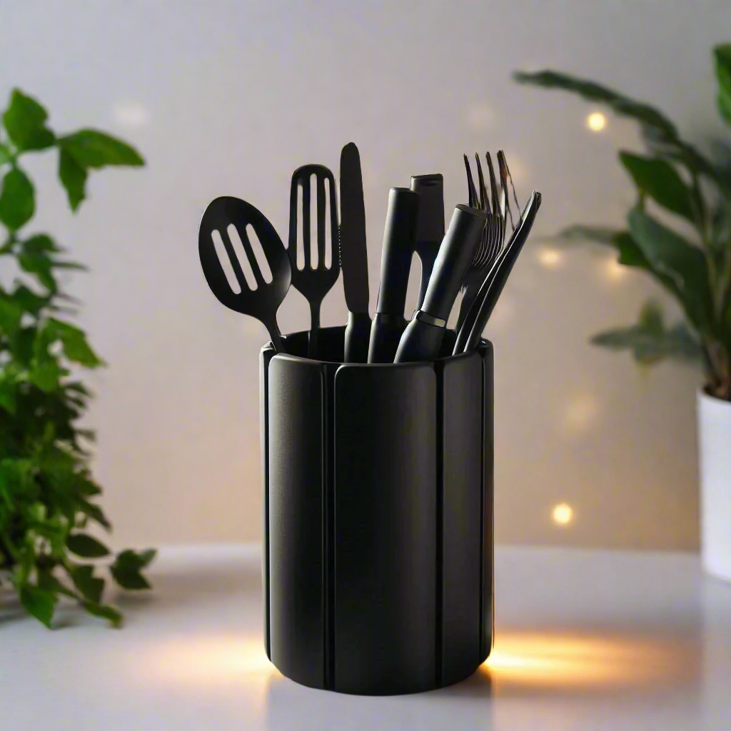 8 Plates Kitchen Utensil Holder | Modern Design | Customizable | 50+ Colors | 3D Printed