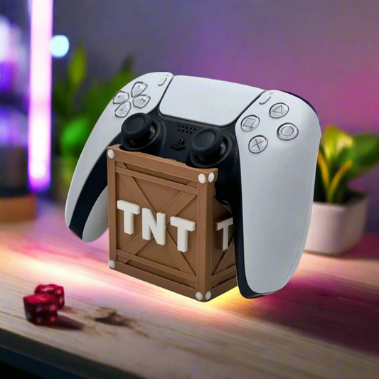 💥 Crash TNT Controller Holder – Explosive Fun for Your Gaming Setup 3D Printed In Multiple Color Options🎮