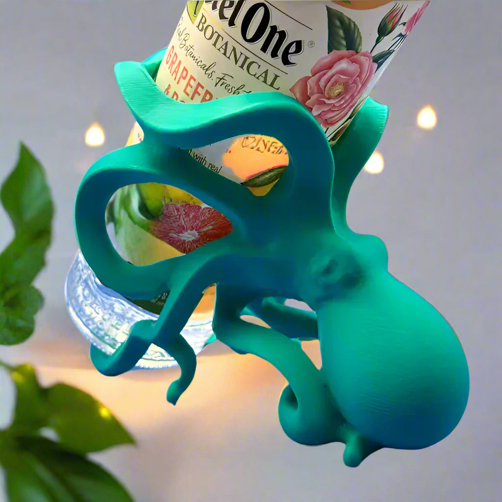🍷Octopus Wine Bottle Holder – Unique Nautical Decor and Wine Rack for Home or Bar 3D Printed In Multiple Color Options🐙