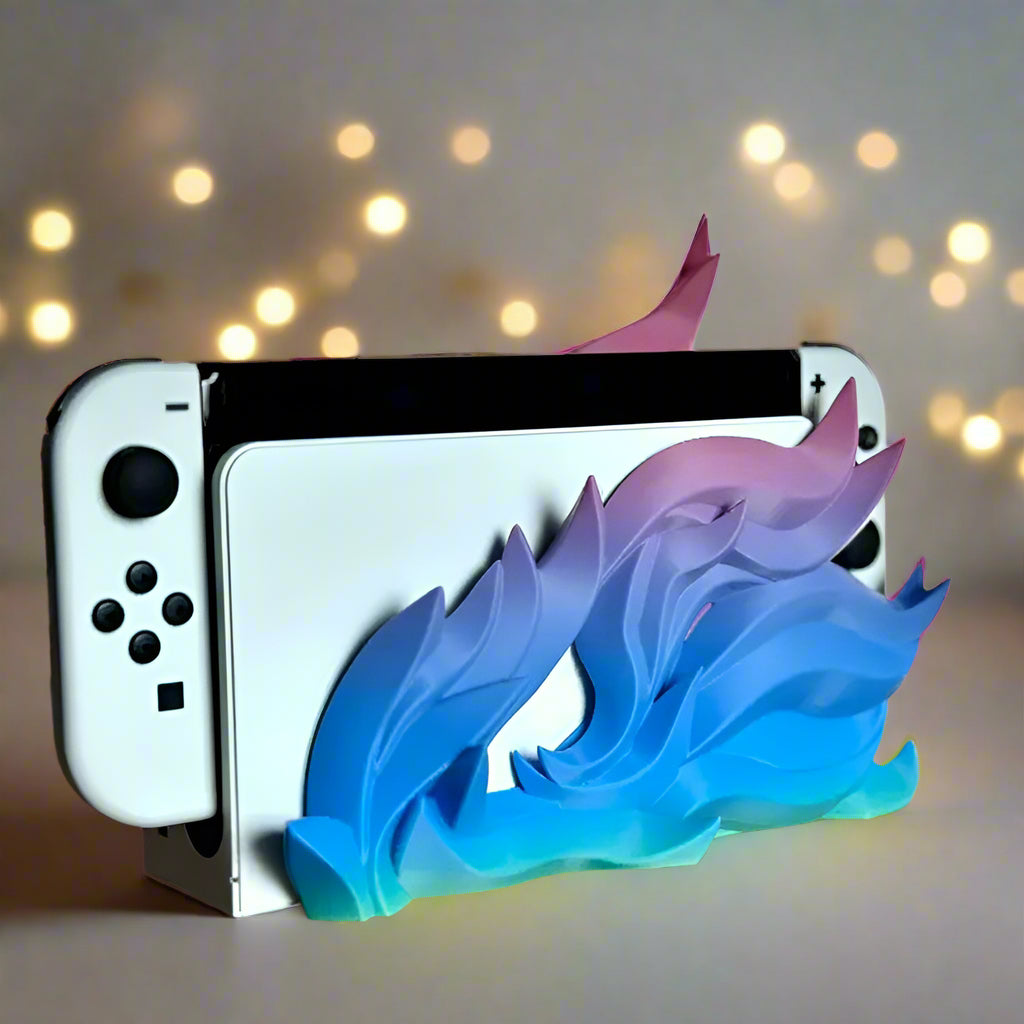 🔥 Flame Dock – Bold & Stylish Stand for Nintendo Switch 🎮 | 50+ Colors | 3D Printed