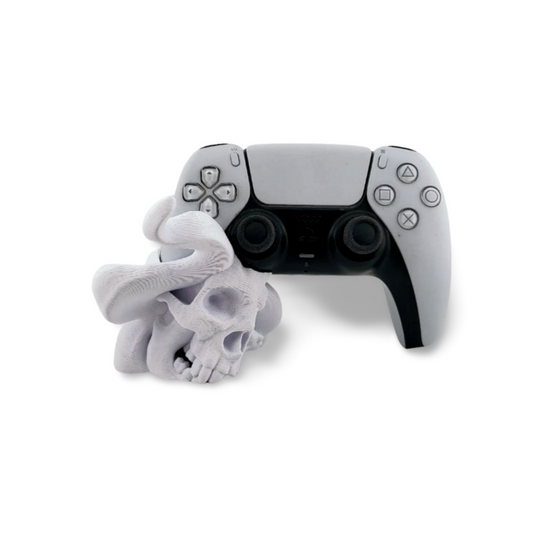 💀 Smoke Skull PS5 Controller Stand – Bold & Edgy Gaming Accessory 🎮 | 50+ Colors | 3D Printed