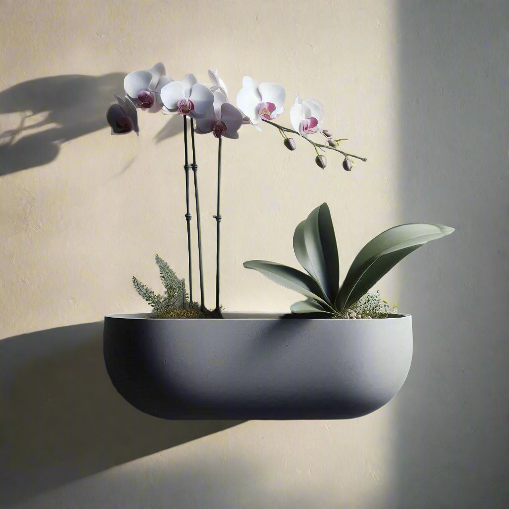 Wall Hanging Orchid Plant Pot, Home Decor | Customizable | 50+ Colors | 3D Printed