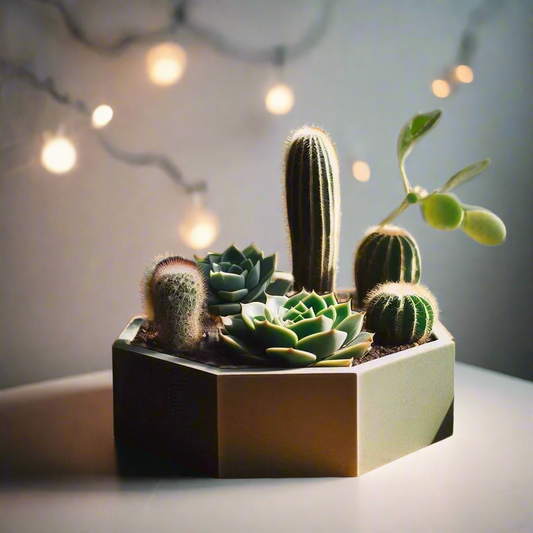 🌟 Octagonal Planter – Modern Elegance for Your Indoor Garden | 6" Pot for Cacti or Succulent Pot 3D Printed In Multiple Color Options