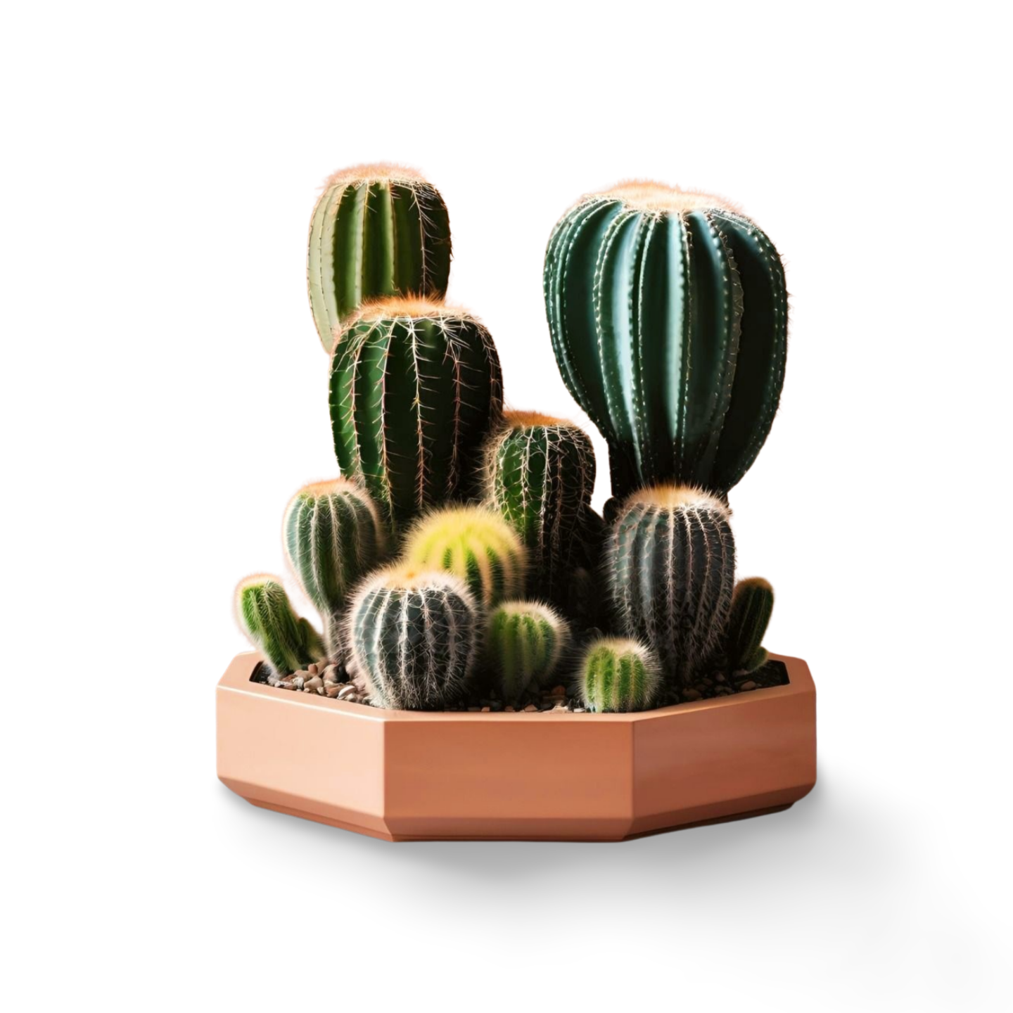 🌵 Octagonal Cacti Planter – Geometric Succulent Home | Custom Colors | Modern Elegance 3D Printed In Multiple Color Options✨