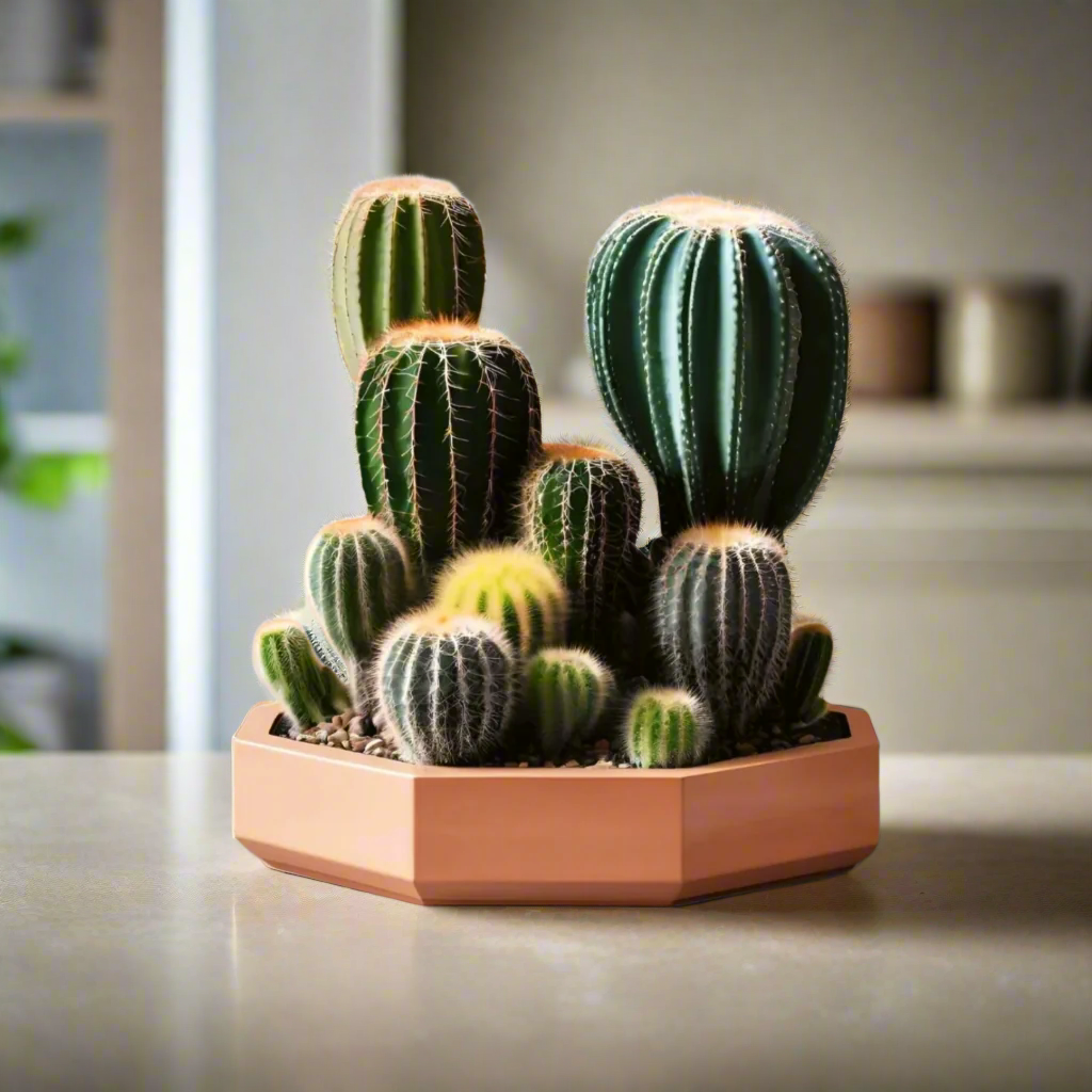 🌵 Octagonal Cacti Planter – Geometric Succulent Home | Custom Colors | Modern Elegance 3D Printed In Multiple Color Options✨