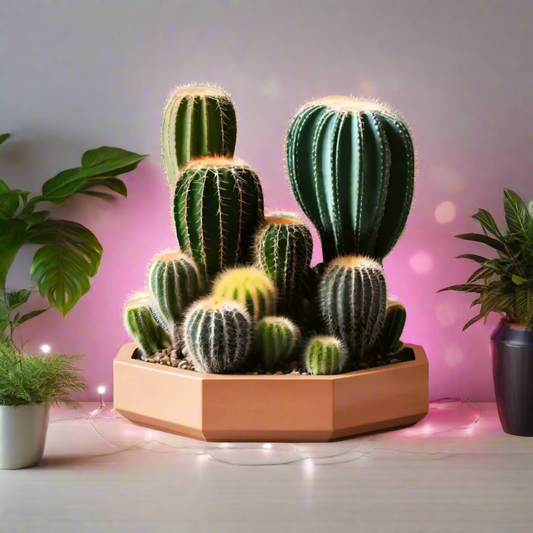 🌵 Octagonal Cacti Planter – Geometric Succulent Home | Custom Colors | Modern Elegance 3D Printed In Multiple Color Options✨