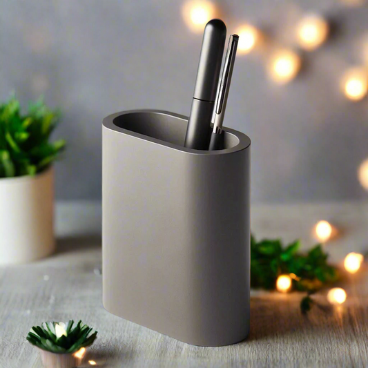 🖊️ Modern Oval Pencil Holder – Sleek, Stylish Storage for Your Workspace 3D Printed In Multiple Color Options✏️✨