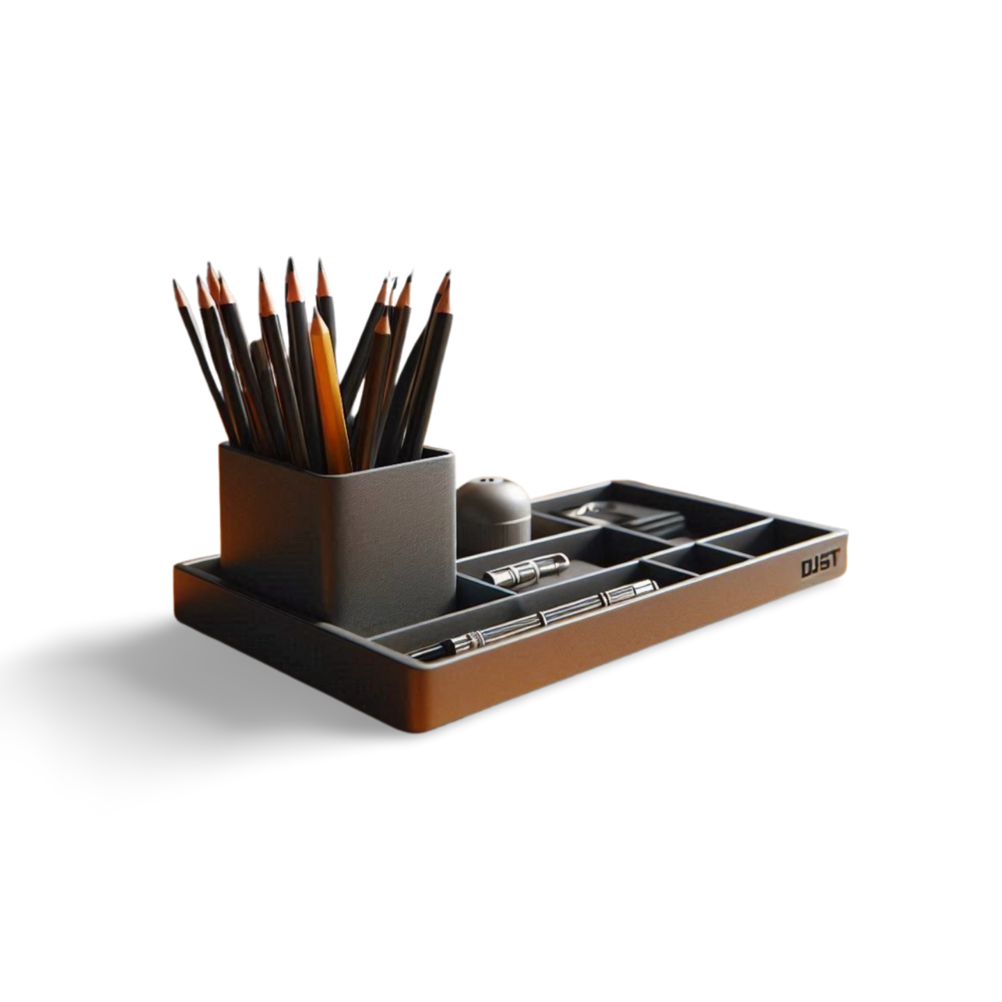 Modern Design Office Organizer Tray & Pencil Cup | 3D Printed | Customizable | 50+ Colors