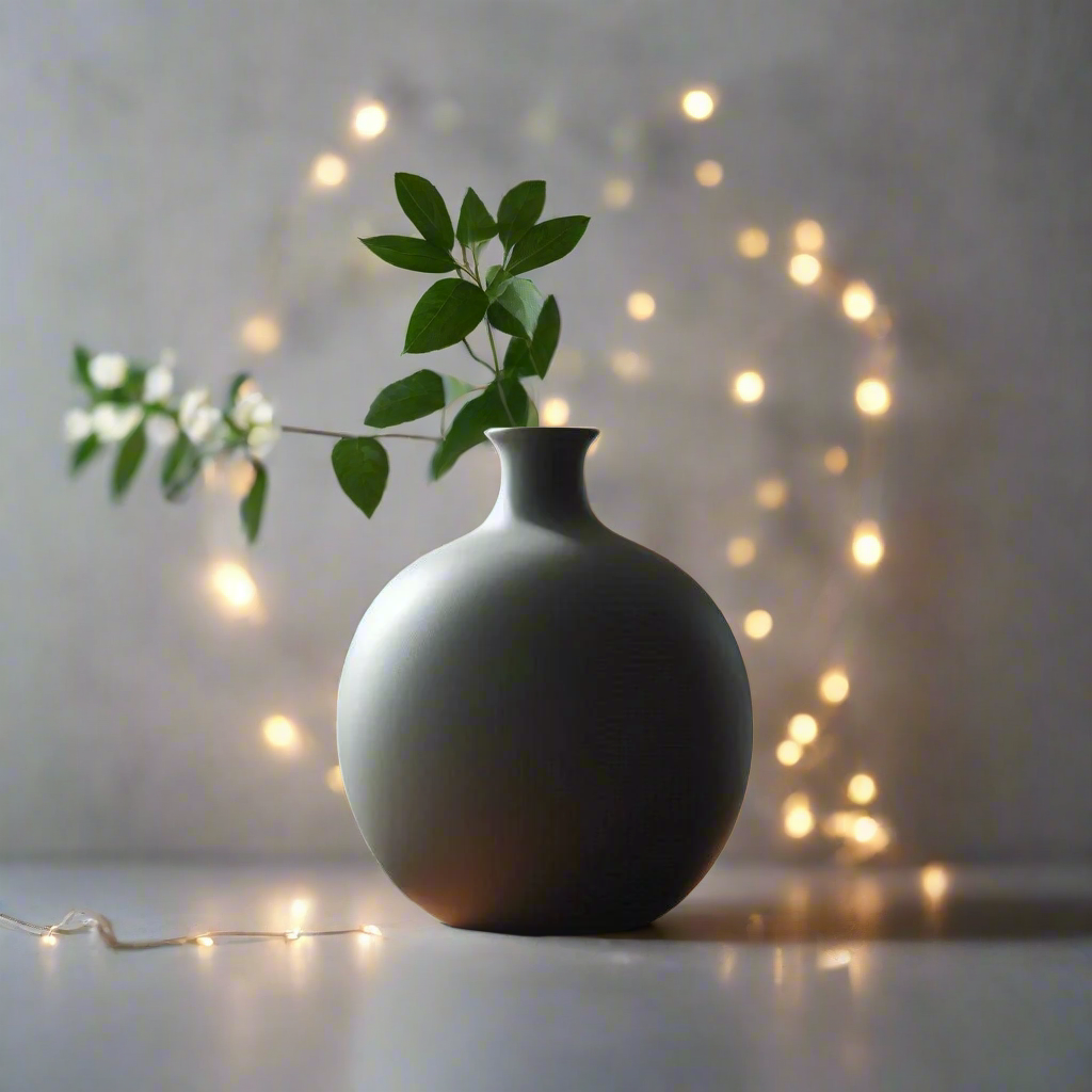 Large, Round, And Minimalist Vase | Customizable | 59 Color Options | 3D Printed