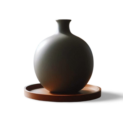 Large, Round, And Minimalist Vase | Customizable | 59 Color Options | 3D Printed