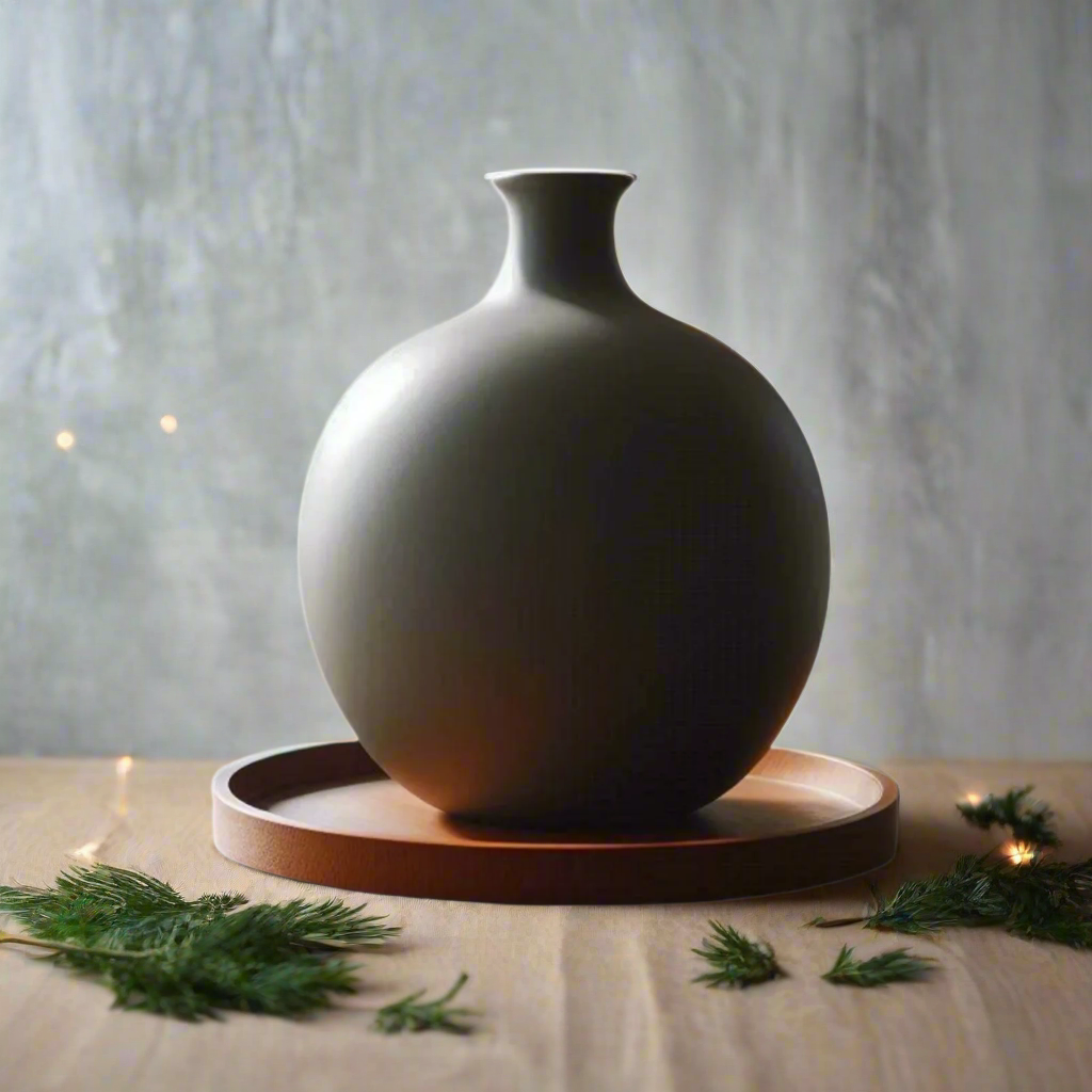 Large, Round, And Minimalist Vase | Customizable | 59 Color Options | 3D Printed