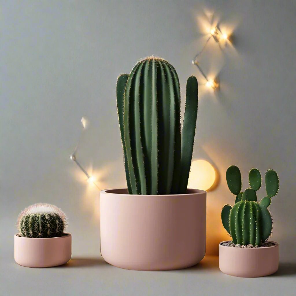 🌵 Cacti Planter Set Trio – Minimalist Style Meets Plant-Lover Function 3D Printed In Multiple Color Options