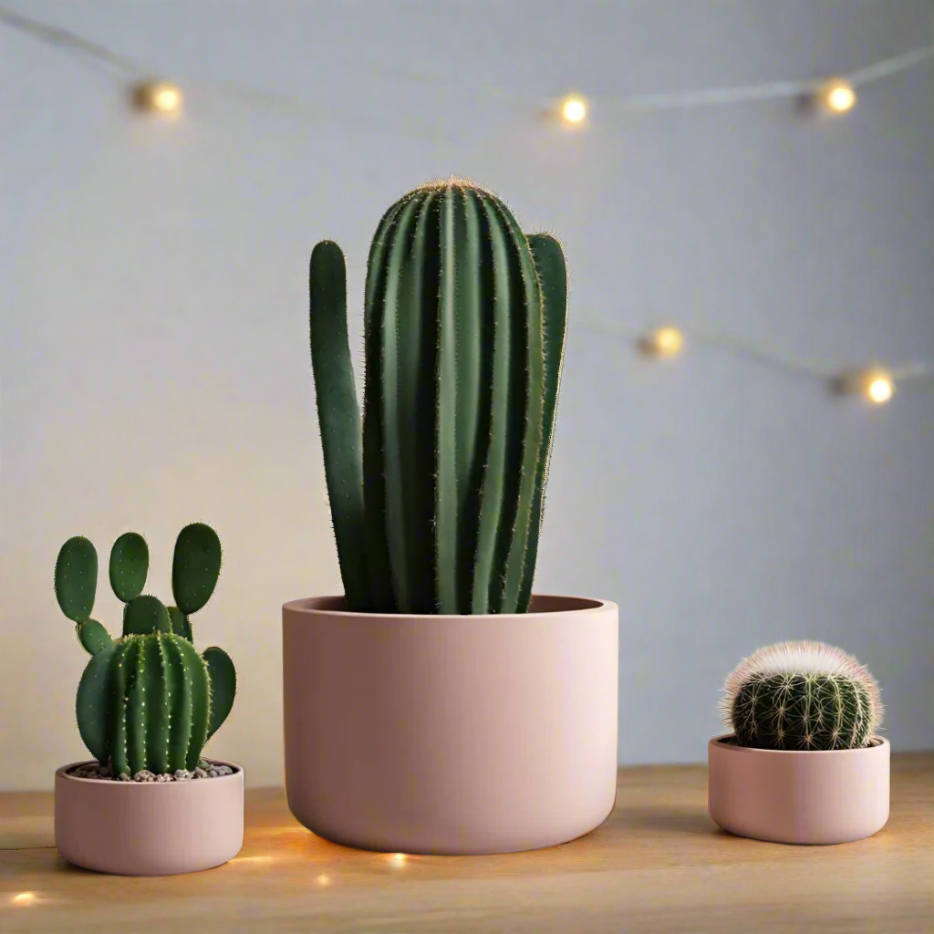 🌵 Cacti Planter Set Trio – Minimalist Style Meets Plant-Lover Function 3D Printed In Multiple Color Options