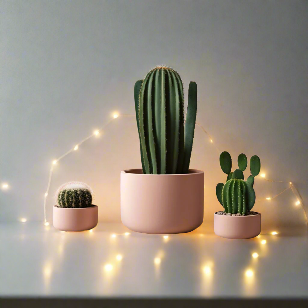 🌵 Cacti Planter Set Trio – Minimalist Style Meets Plant-Lover Function 3D Printed In Multiple Color Options