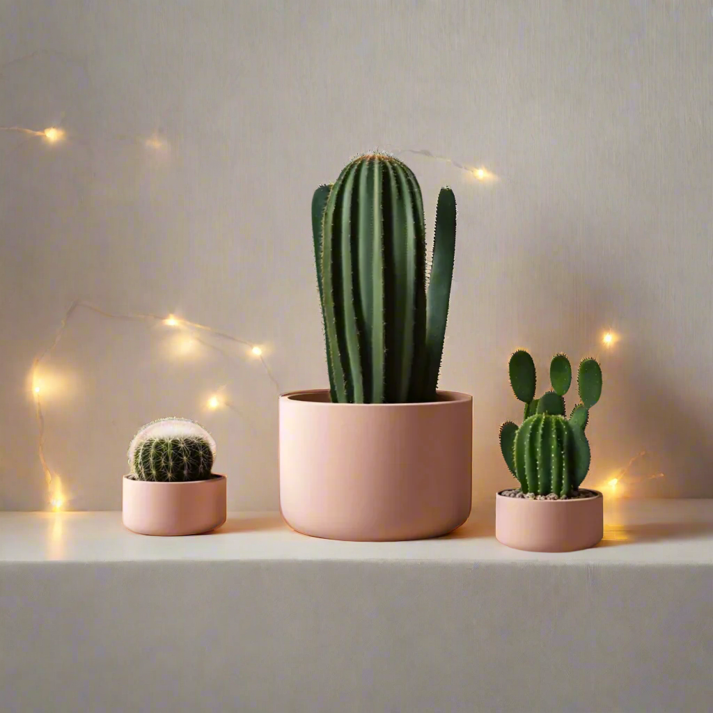 🌵 Cacti Planter Set Trio – Minimalist Style Meets Plant-Lover Function 3D Printed In Multiple Color Options