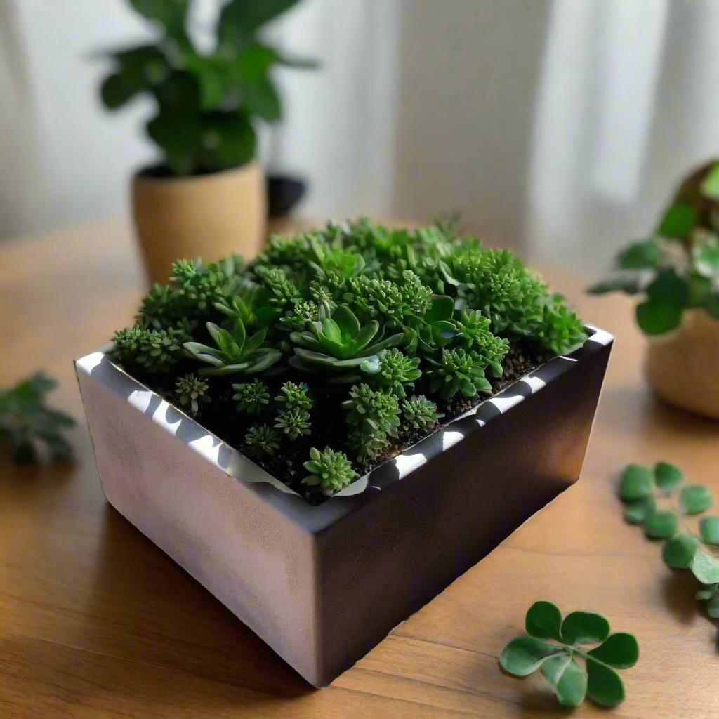 🌵 Square Succulent Planter – Modern Minimalism for Your Greenery 3D Printed In Multiple Color Options