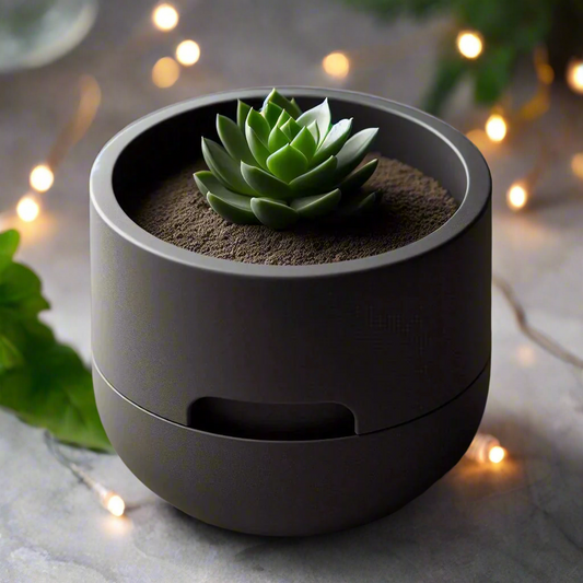 🌱Self-Watering Succulent Planter For Effortless Plant Care💧In Multiple Color Options And 3D Printed