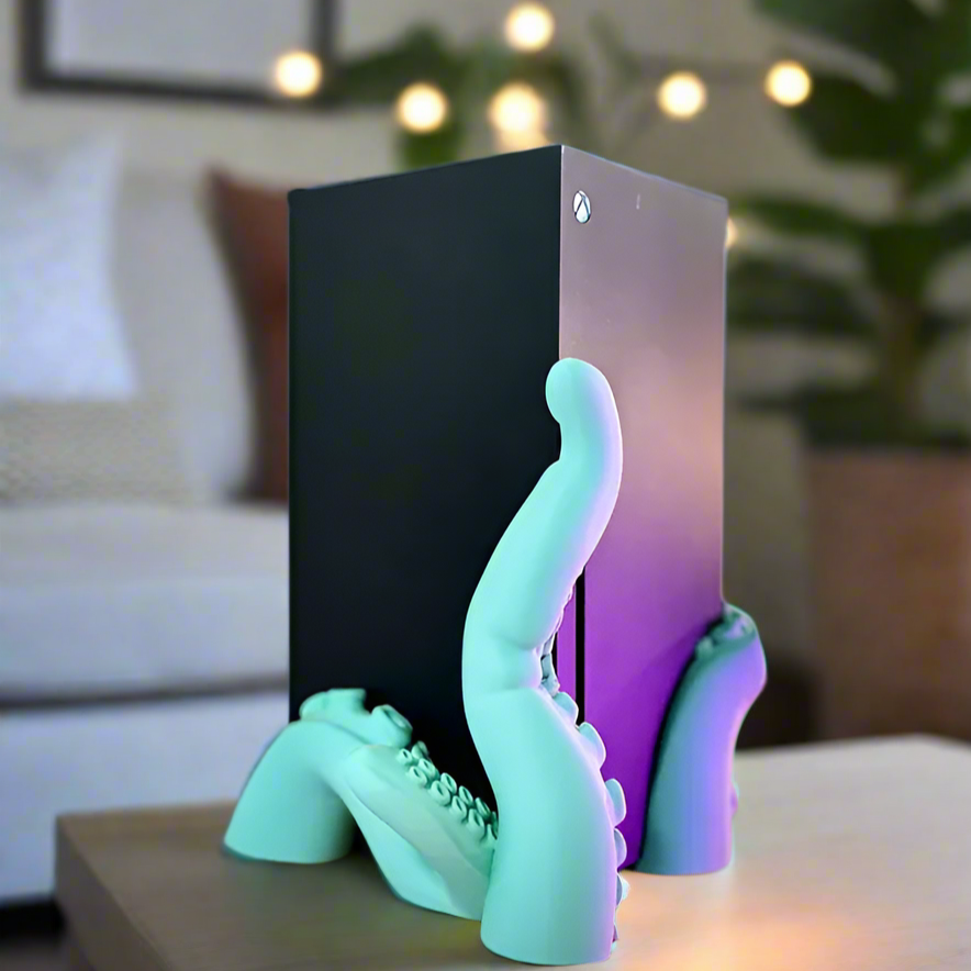 🐙 Tentacle Xbx Console Holder Whimsical & Functional Gaming Accessory 3D Printed In Multiple Color Options🎮