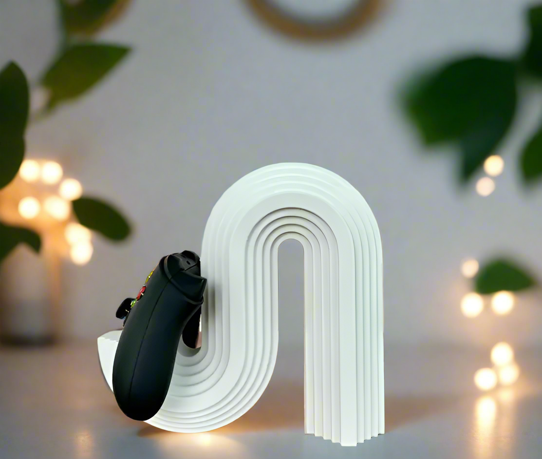 🌊 Modern Wave Controller Stand – Sleek & Versatile Holder 🎮 | 50+ Colors | 3D Printed