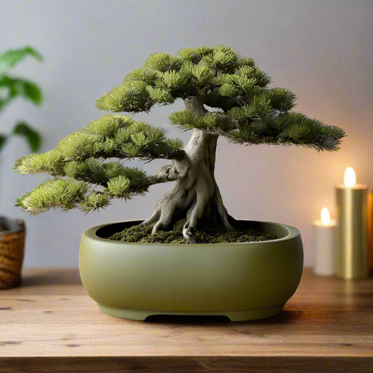 🌿 Oval Bonsai Pot – Modern Minimalist Planter for Bonsai, Succulents & Cacti 3D Printed In Multiple Color Options