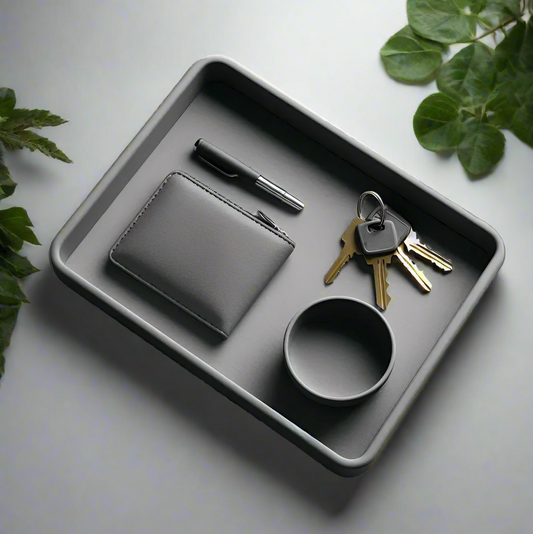 🔑 Minimalist Wallet, Key, and Coin Tray – Sleek Organizer for Your Essentials 3D Printed In Multiple Color Options 🔑