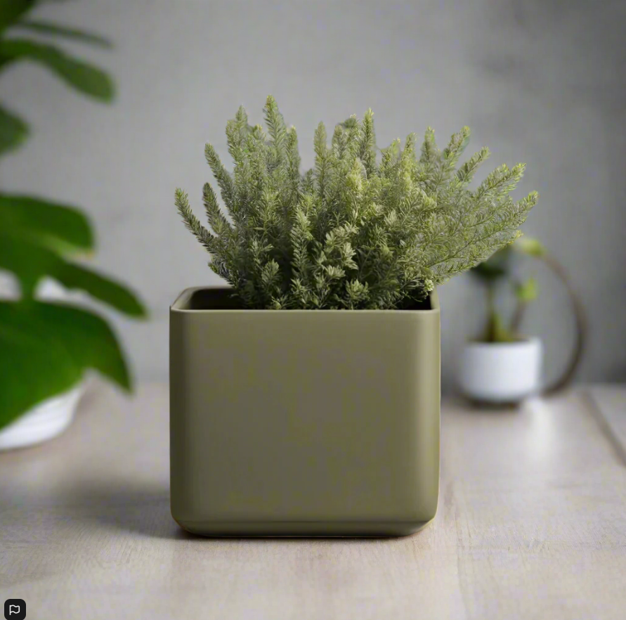 ⬛ Minimalist Cube Planter – Modern Elegance for Small Plants | Customizable | 50+ Colors | 3D Printed