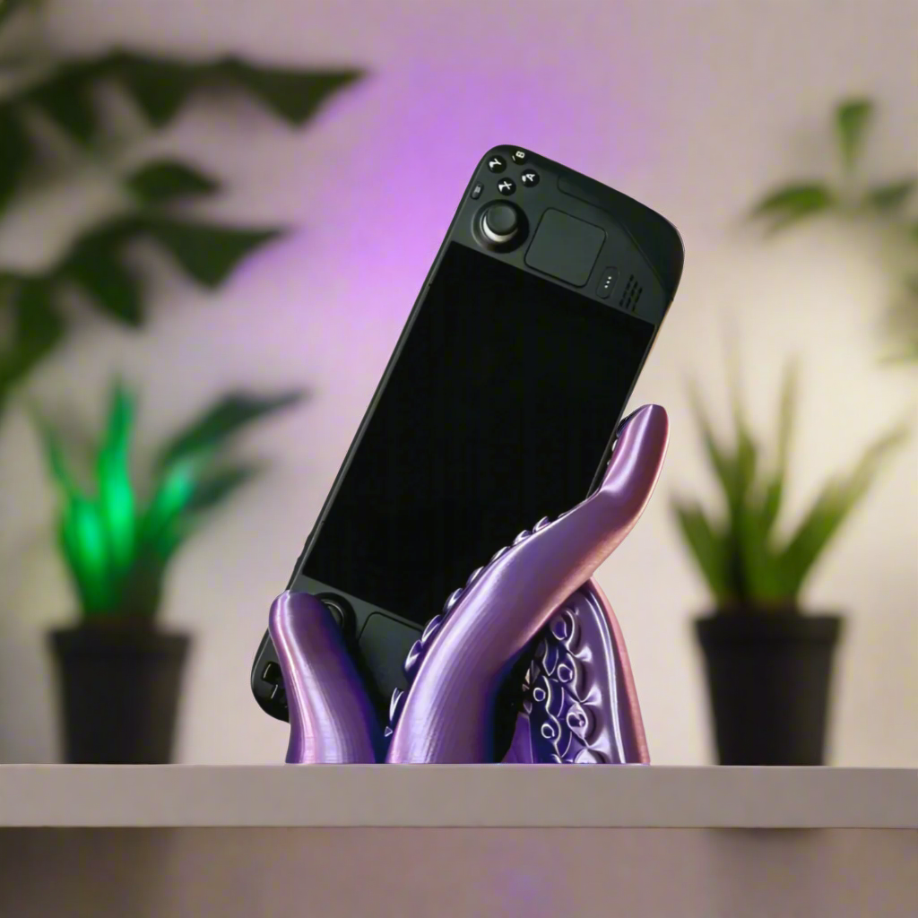 🐙 Tentacle Stand – Fun & Functional Holder for Your Steam Deck 3D Printed In Multiple Color Options🎮