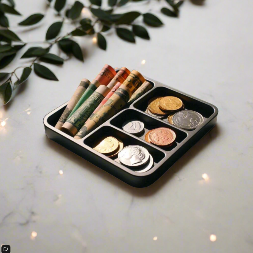💍 Coin & Jewelry Tray Organizer – Modern Catch-All for Your Everyday Treasures 3D Printed In Multiple Color Options  🪙