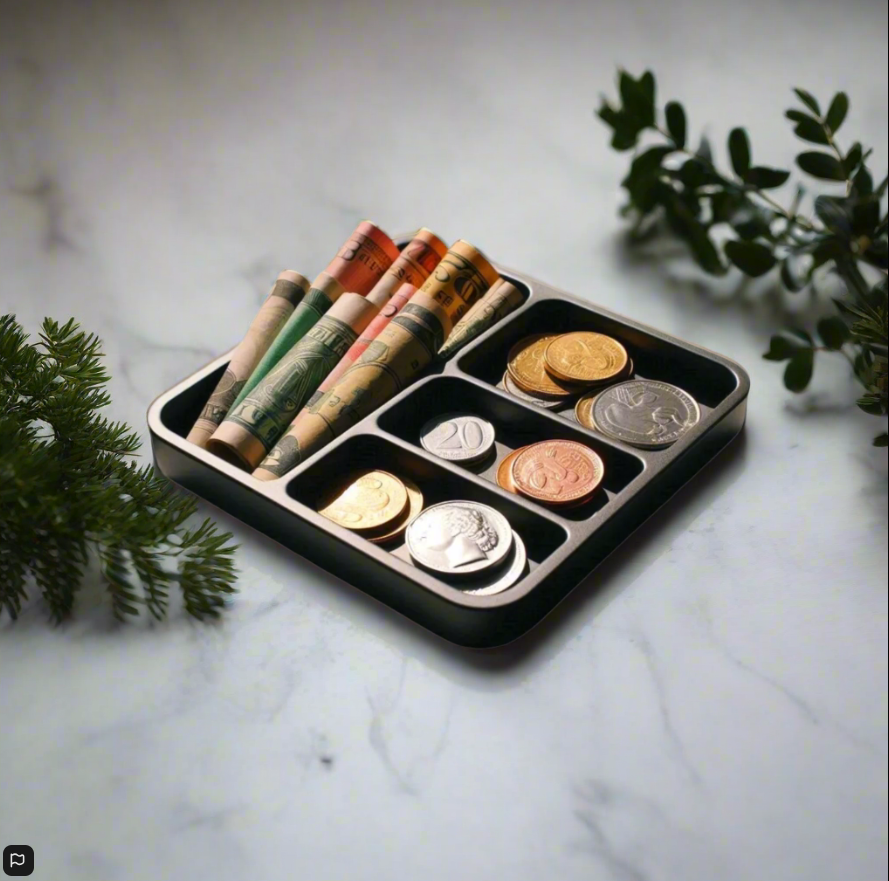💍 Coin & Jewelry Tray Organizer – Modern Catch-All for Your Everyday Treasures 3D Printed In Multiple Color Options  🪙