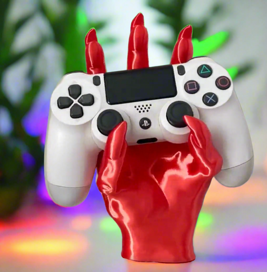 👹 DEMON HAND CONTROLLER HOLDER – Gothic Gaming Stand | Bone-Chilling Detail | Universal Fit 3D Printed In Multiple Color Options 🎮🔥