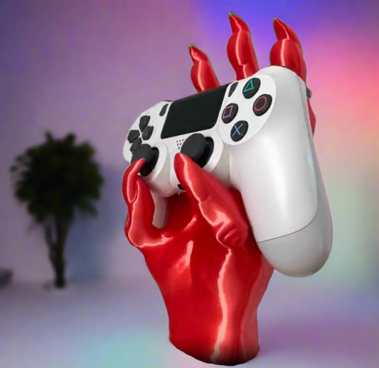 👹 DEMON HAND CONTROLLER HOLDER – Gothic Gaming Stand | Bone-Chilling Detail | Universal Fit 3D Printed In Multiple Color Options 🎮🔥