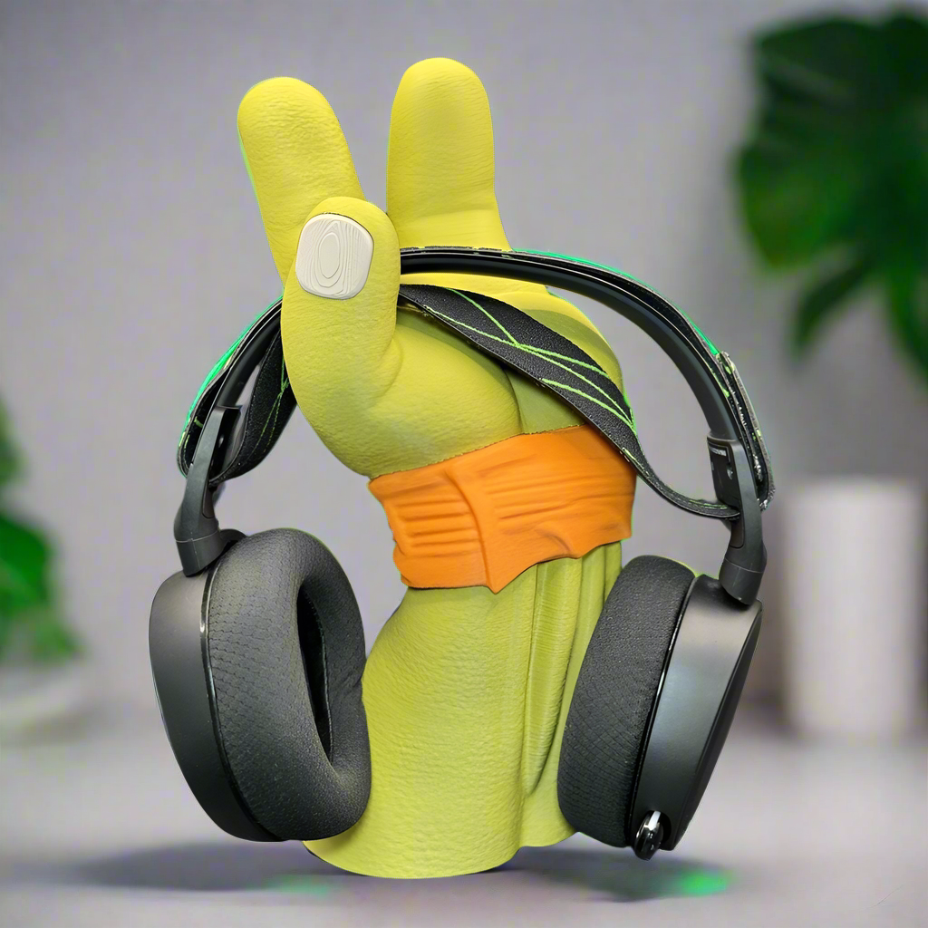 🐢 Turtle Hero-Inspired Controller & Headphone Holder – Ninja Desk Organizer for Gamers 3D Printed In Multiple Color Options🎮