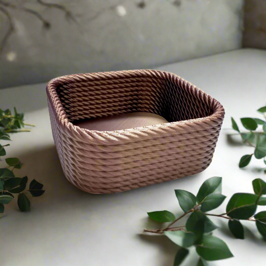 🧺 Modern Rope Basket – Stylish Storage for a Tidy, Elevated Home 3D Printed In Multiple Color Options