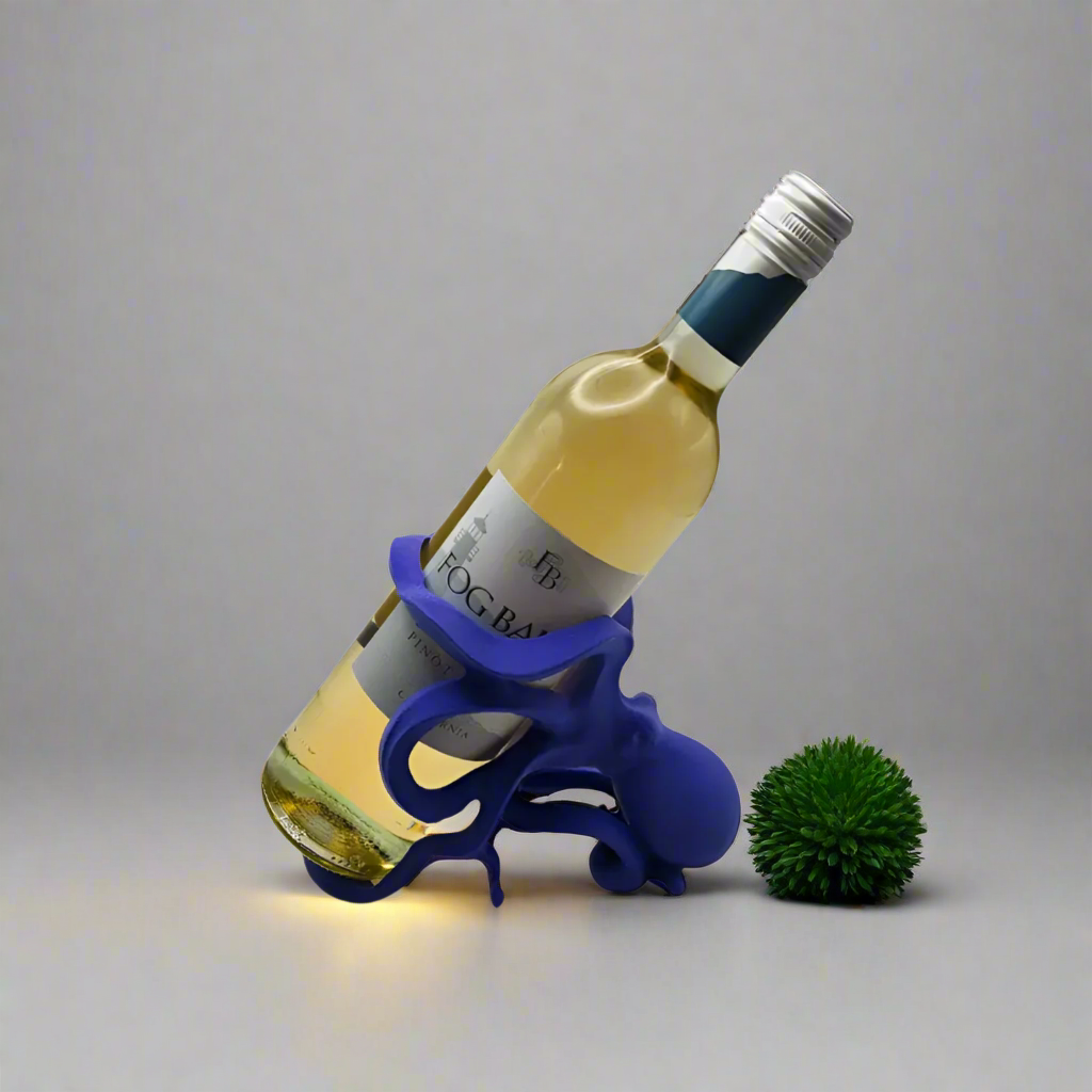 🍷Octopus Wine Bottle Holder – Unique Nautical Decor and Wine Rack for Home or Bar 3D Printed In Multiple Color Options🐙